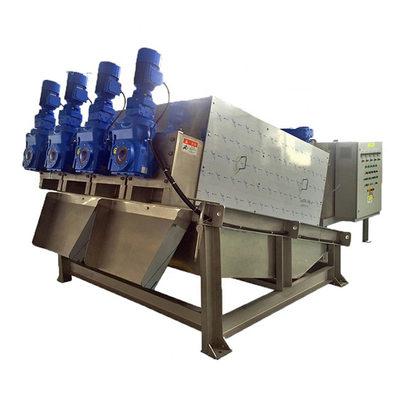 Slibverdikkingsapparatuur Ontwateringsschroefpers voor olie-afvalwaterbehandeling
