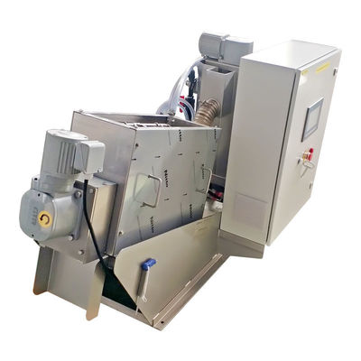 Van de de Waterzuiveringsinstallatiemodder van de schroefpers de Ontwaterende Machine 1t/H